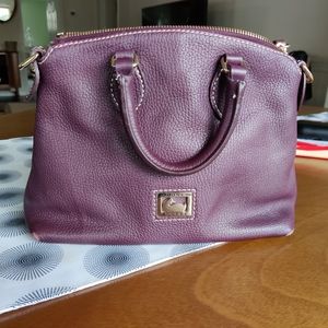 Dooney & Bourke Dillen Crossbody Satchel Bag Plum Purple